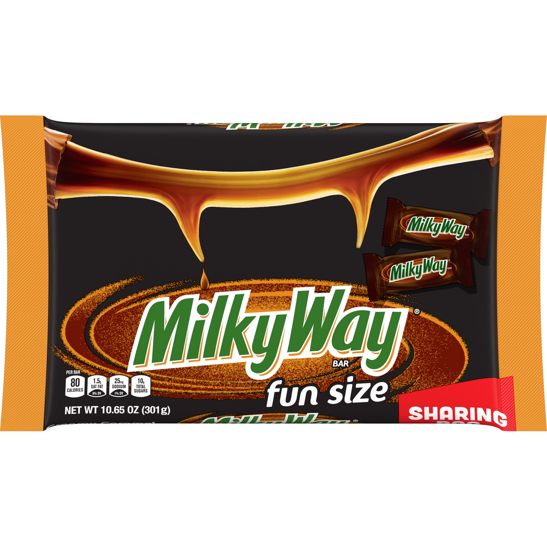 (2 pack) Milky Way Fun Size Halloween Chocolate Candy Bars - 10.65oz Bag