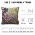 thumbnail image 5 of MLJA  Floral Throw Pillow Cover Vintage Art Nature Irises Flower Leaves Rectangle Pillow Cases Home Decorative Cushion Cover for Bed Sofa Purple Green, 5 of 5