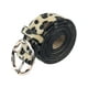 thumbnail image 1 of Cinturones de cintura de animales para mujeres Inspire Chic, hebilla redonda de oro falsa de cuero de serpiente de vaca leopardo para jeans, pantalones y vestidos 41.7x1.1" estampado de leopardo, 1 of 6