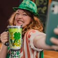 thumbnail image 3 of 40 oz St Patricks Day Tumblers with Handle and Straw, Irish Gnome Shamrock 40oz Stainless Steel Vacuum Insulated Travel Coffee Mug Cup Water Bottle, St Patricks Day Stuff Accessories Gifts for Women, 3 of 6