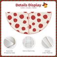 thumbnail image 3 of Sikiie Abstract Red Polka Dot Nativity Christmas Tree Skirt, Jesus Christian Winter Holiday Tree Mat Decoration(30-48IN)30", 3 of 6