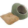 thumbnail image 6 of Cat 4 in 1 Self Warming Burrow Cat Bed, Pet Hideway Sleeping Cuddle Cave (Sage Green-2), 6 of 7