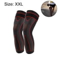 thumbnail image 2 of Extra Long Leg Support Knee Sleeves for Basketball, Football, Knee Pain, Exercise, 2 of 5