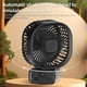 thumbnail image 5 of Ventilador para cochecito con trípode flexible con clip para pantalla LED de bebé, mini ventilador oscilante con batería de 5000 mAh con luz nocturna, ventilador de escritorio de mano recargable de 3, 5 of 8