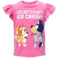 thumbnail image 2 of Bluey Bingo Little Girls T-Shirt and Bike Shorts Outfit Set Toddler to Big Kid, 2 of 5