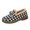 Black, variant on Fluffy Rim Comfort Shoes, Fleece Lined Plaid Textured Loafers Winter Casual Strolling, Bowknot Accent Thermally Insulated Flats Family Lounging, Fluffy Rim Comfort Walking Footwear, Coffee 7