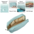 thumbnail image 4 of Unique Bargains Cosmetic Bag Travel Makeup Bag Cosmetic Brush Organizer Storage Bag for Women Blue 6.89"x2.76"x4.72", 4 of 7