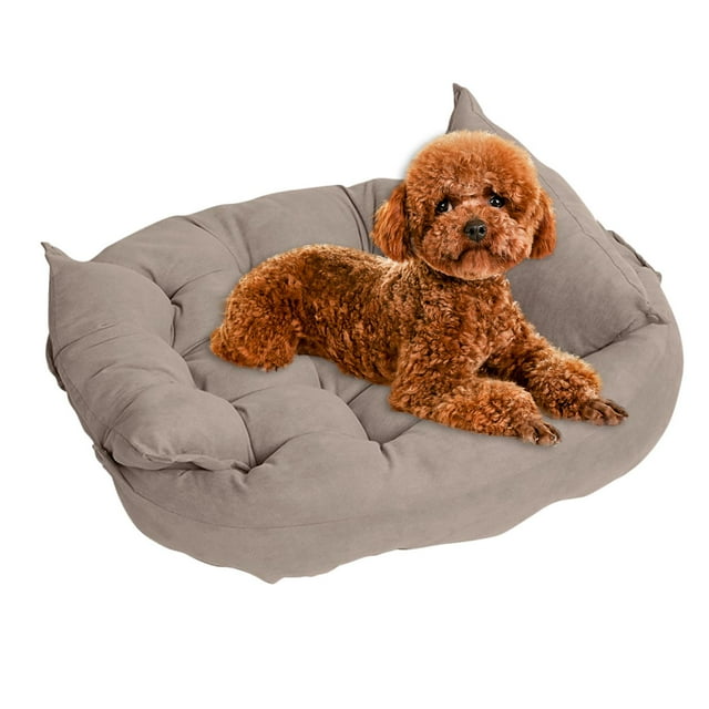 Cama para perros perfecl cómoda plegable L Marrón caqui