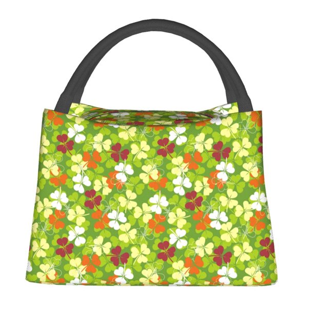 Fotbe St. Patrick's Day3 Bolsa Térmica Portátil con Estampado, Bolsa de Entrega de Alimentos Aislada, Bolsa Reutilizable de Gran Capacidad para Comidas y Supermercado