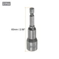thumbnail image 2 of Uxcell Bit Magnético para Controlador de Tuerca de Cambio Rápido con Vástago Hexagonal Paquete de 2 7/16", 2 of 5