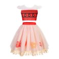 thumbnail image 3 of 2024 Little Girl Casual Moana Dress Role Playing Ocean Adventure 2 Fancy Vaiana Halloween Princess Costume Summer Clothing Frock, 3 of 5