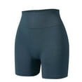 thumbnail image 5 of Women's Soft Fabric Mid Waist Shapewear Shorts, Mid Waist Tummy Control Body Shaper, Compression Firm Control, For Running Yoga Workout Daily | TruBelle,Navy L, 5 of 9