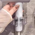 thumbnail image 2 of 360° Rotating Hair Dryer Rack No-Punch Wall-Mounted Suction Cup Storage Rack, 2 of 8