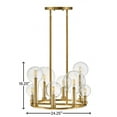 thumbnail image 4 of 30526LCB Hinkley Lighting Alchemy - Eight Light Medium Chandelier in Transitional-Industrial Style - 24.25 Inches Wide by 16.25 Inches High-Lacquered, 4 of 8