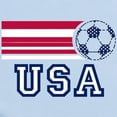 thumbnail image 2 of CafePress - USA Soccer Infant Bodysuit - Baby Light Bodysuit, Size Newborn - 24 Months, 2 of 4