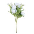 thumbnail image 1 of Kearding Ramo de rosas artificiales Decoración falsa Oficina en casa Tela de seda Rosa Banquete de boda Planta artificial, Azul Flores artificiales azul Kearding HA7006-05B, 1 of 6