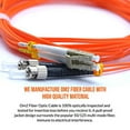 thumbnail image 7 of NewYork Cables Fiber Patch Cable | LC to LC OM2 50/125 Duplex | 1M (3.28ft) 10gb Fiber Optic (Orange), 7 of 7