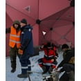 thumbnail image 6 of Lumiparty Pop-up Ice Fishing Shelter, 5-7 Person Insulated Tent, Portable Hub-Style Ice Fishing Shelter, 68 Square Feet of Fishable Area,  Red, 6 of 7