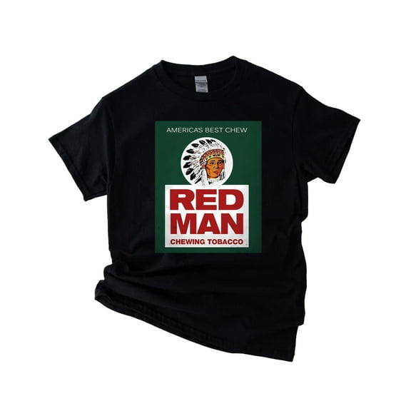 Red Man Chewing Tobacco The Vintage Americana Brand Logo Fan Unisex T-Shirt, up to 5XL