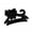 Black, variant on Anti-slip Hair Claw Cat Shape Hair Claw Clip Stable Anti-slip Design Lightweight Mini Hair Accessory for Half-up Styles Durable for Wear for Women