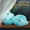 1 Set Ocarina Musical Instrument Ceramic 6 hole Wind Instrument