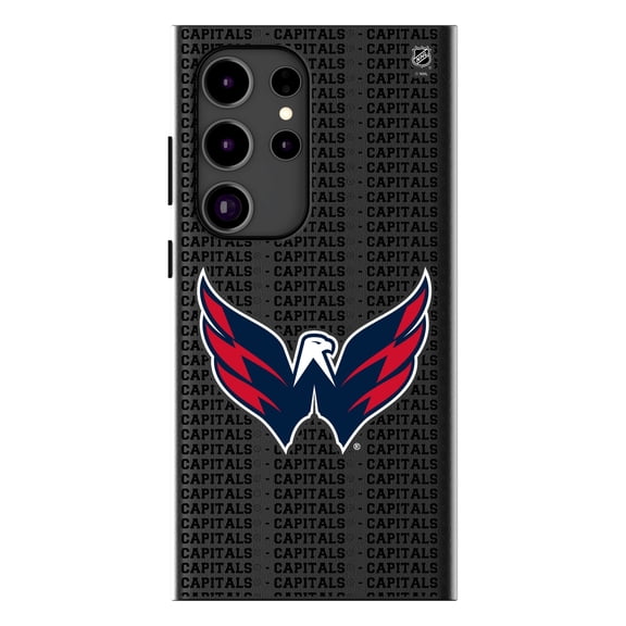 Keyscaper Washington Capitals Text Backdrop Galaxy Magnetic Bump Case