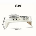 thumbnail image 3 of Elevated Pet Dog Feeder Bowls Raised Stand with Double Stainless Steel Food Water Bowls For Small Medium Large Dogs Cats, 3 of 9
