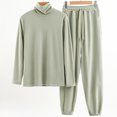 thumbnail image 2 of KANG Thermal Loungewear High Neck Pullover And Jogger Pants Winter Warm Sleepwear Home Comfort Outfit For Cold Weather Cozy Relaxation Heavyweight Fabric Soft Design, 2 of 4
