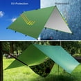 thumbnail image 5 of Ledeak Hammock Rain Fly Tent Tarp, 3m x 3m Camping Tent Tarp Shelter Portable Lightweight Sunshade Waterproof Snowproof Windproof Camping Gazebo Picnic Mat, Camping Tarp for Yard Outdoor Beach, 5 of 7
