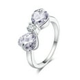 thumbnail image 1 of Fashionable Zircon Engagement Rings for Women Female Wedding Rings Ladies Finger Ring Fine Jewelry Best Gift, 1 of 8
