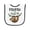 White and Black, variant on Inktastic Pawpaw Loves Me Cute Sloth and Baby Baby Terry Cloth Bib