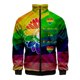 thumbnail image 3 of Chaqueta con cremallera y estampado 3D de arcoíris LGBT para hombres y mujeres, chaqueta holgada de manga larga con estampado del Día del Orgullo Gay, chaqueta con personalidad, top de calle, 3 of 5
