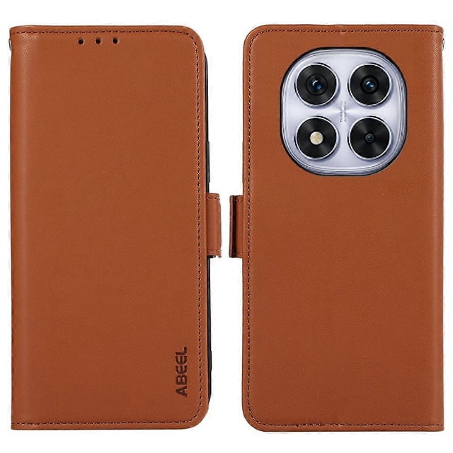 ABEEL For Xiaomi Redmi Note 14 Pro 4G Case Leather Phone Cover with RFID Blocking Wallet - Green