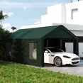 thumbnail image 2 of Outsunny Abri d'Auto, Garage Portatif 12 x 20 Pi, Vert Foncé, 2 of 10