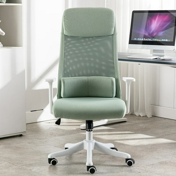 Ergonomic Office Task Chair with Tilt Tension, Adjustable Lumbar Pillow & Movable Waist Cushion, High-Back Mesh Computer Desk Chair