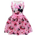 thumbnail image 1 of Vestido de princesa de Minnie Mouse para niños y niñas, ropa sin mangas, con lazo rosa, para fiesta de cumpleaños y Navidad, 2024, 1 of 5