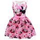 thumbnail image 1 of Vestido de princesa de Minnie Mouse para niños y niñas, ropa sin mangas, con lazo rosa, para fiesta de cumpleaños y Navidad, 2024, 1 of 5
