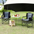 thumbnail image 2 of Silla de camping extragrande GarveeLife plegable con mesa lateral, 2 of 8