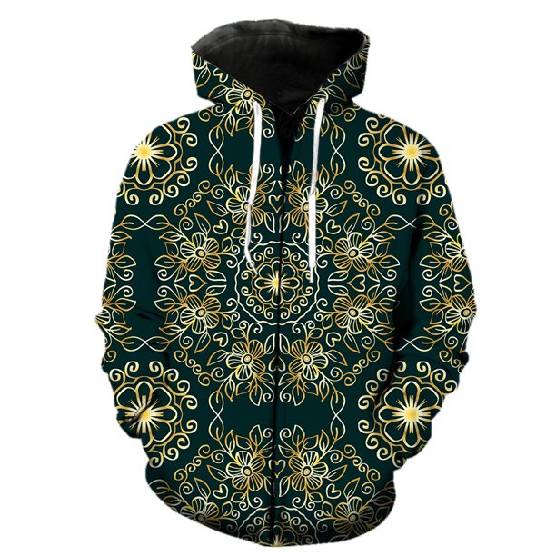 Sudadera con capucha estilo europeo retro con cremallera para hombre, genial, gran oferta 2024, unisex, con estampado 3D, estilo hip hop, moda de primavera, sudaderas informales para adolescentes.