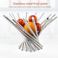 thumbnail image 3 of Creative Stainless Steel Fruit Basket Exquisite Rotation Fruit Bowl Fruit Stand Home Fruit Basket, 3 of 9