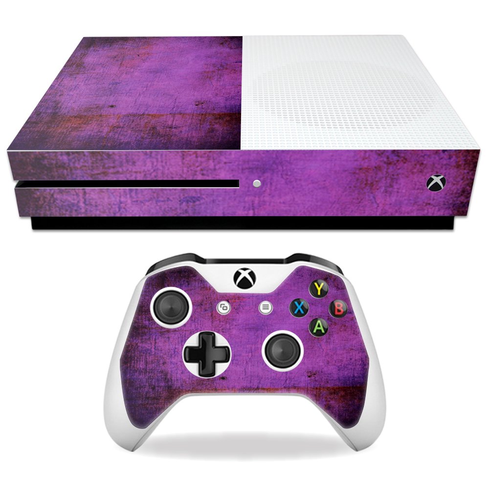 Skin Decal Wrap for Microsoft Xbox One S Purple Sky