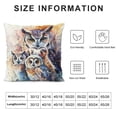 thumbnail image 5 of Orinice Owls Watercolor Fantasy Art Graphic Decorative Cushion Cover for Home Couch Living Room Bed Sofa - Pillow Covers for Car Couch Bedroom (1PC) 22x22in, 5 of 5