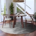 thumbnail image 4 of Round Area Rug 7 Ft, Black Grey Ombre Washable Non-Slip Circle Carpet for Living Room/Bedroom, Coastal Beach Modern Abstract Art Low-Profile Large Runner Mat Collection Rugs for Indoor, 4 of 7