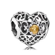 November Signature Heart Birthstone Charm - 791784CI