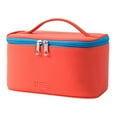 thumbnail image 1 of Boc Makeup Bag with Handle Portable Faux Leather Travel Makeup Bags for Outing, 1 of 10