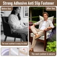 thumbnail image 6 of Yacona Outdoor Chair Cushions Set, 24x24in Patio Furniture Cushions with Handle, for Patio Furniture Chair Sofa, Beige, 6 of 8