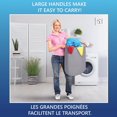 thumbnail image 2 of Safdie & Co. Laundry Hamper 65L Oversized Taupe, 2 of 3