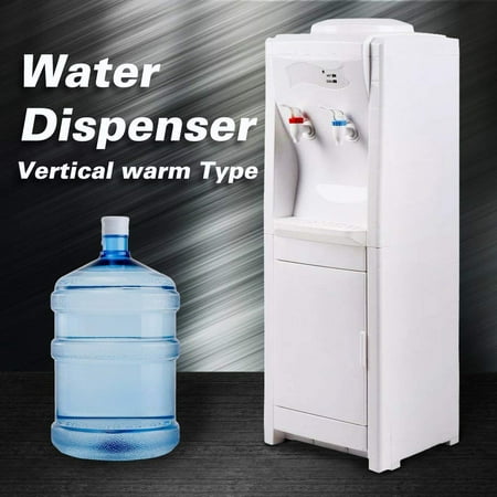 Top Load Electric Water Dispenser Storage Cabinet 5 Gallon Normal Temperature And Hot Temperature Home White