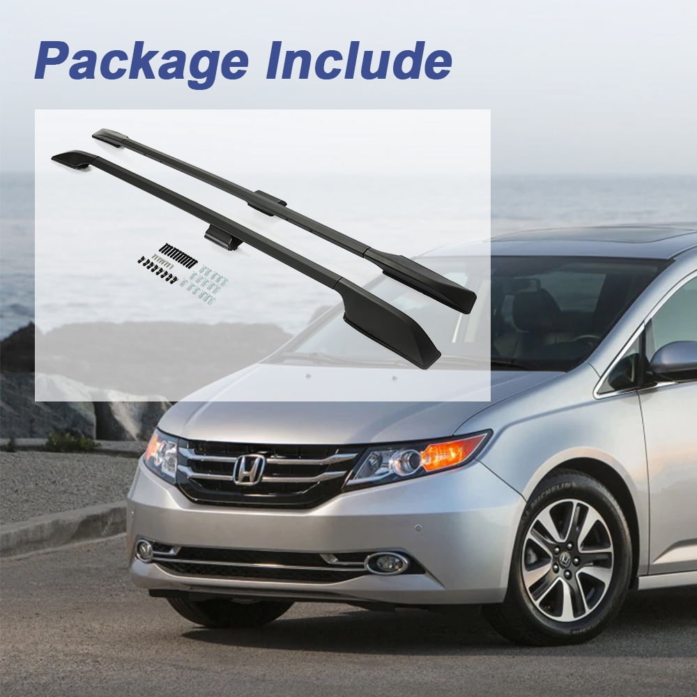 Kojem Roof Rack Luggage Rack Carrier Side Rails for 2012-2017 Honda Odyssey