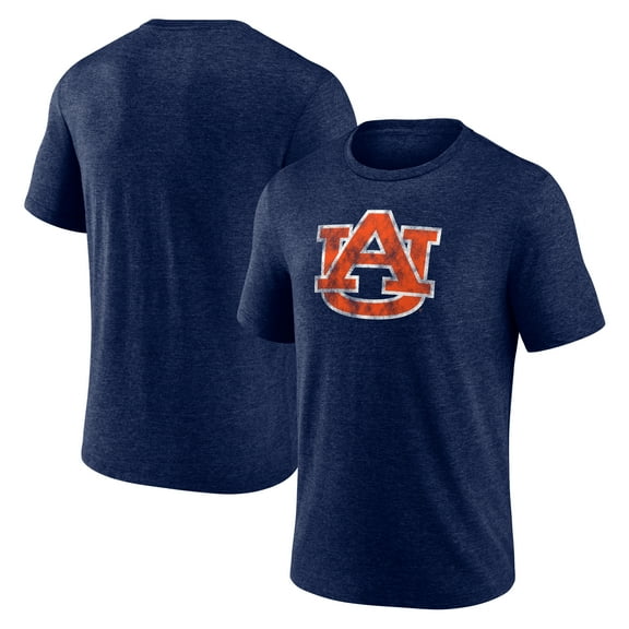Men's Navy Auburn Tigers Classic Primary Tri-Blend T-Shirt
